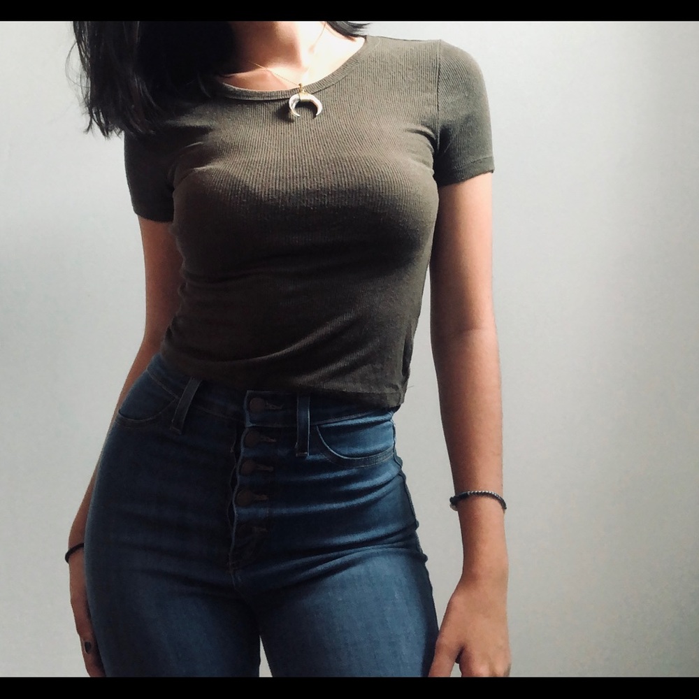 Hunter green shirt